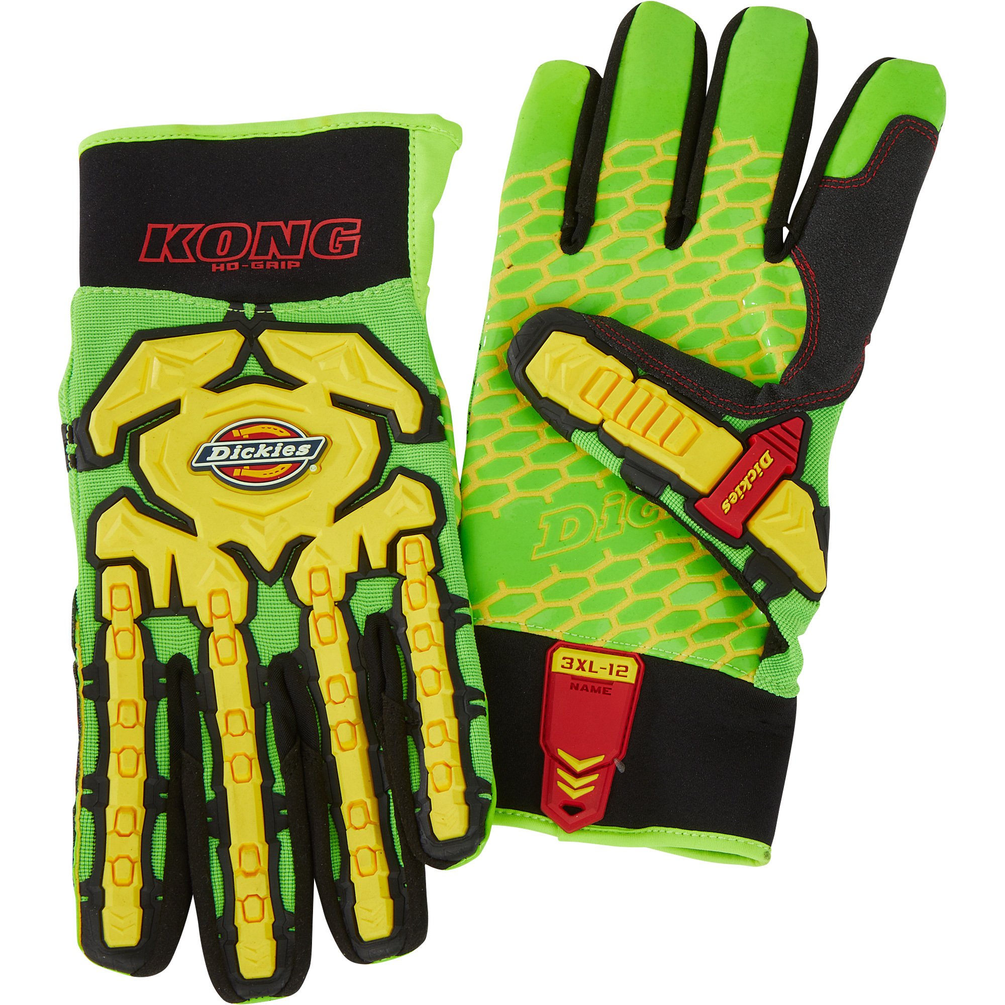 Dickies Grip Kong Heavy-Duty Waterproof and Oil Proof Lined Workwear Gloves — 3XL,